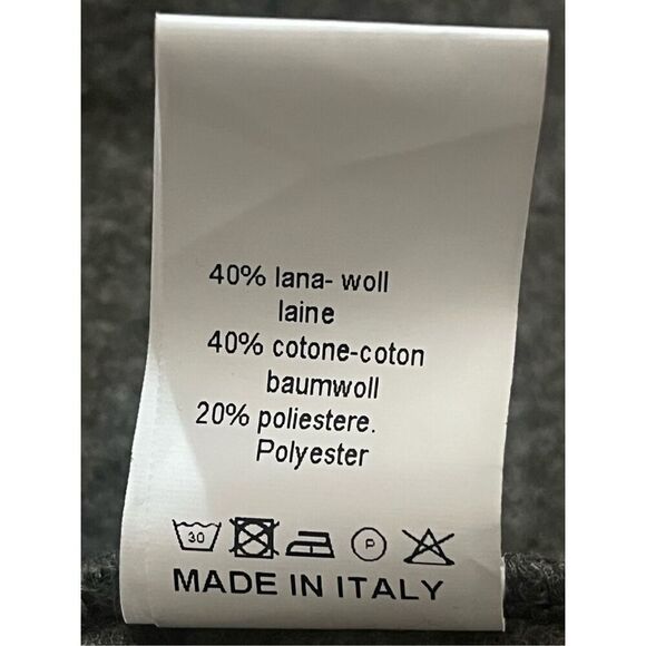 ALP 1964 Men’s Made In Italy High Quality Handmade Brown Vest Sz L Cotton Wool - Picture 7 of 7